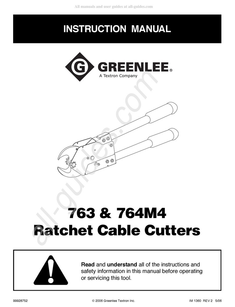 Textron Greenlee 763 User manual