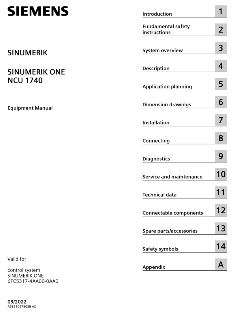 Siemens SINUMERIK ONE NCU 1740 Technical Document