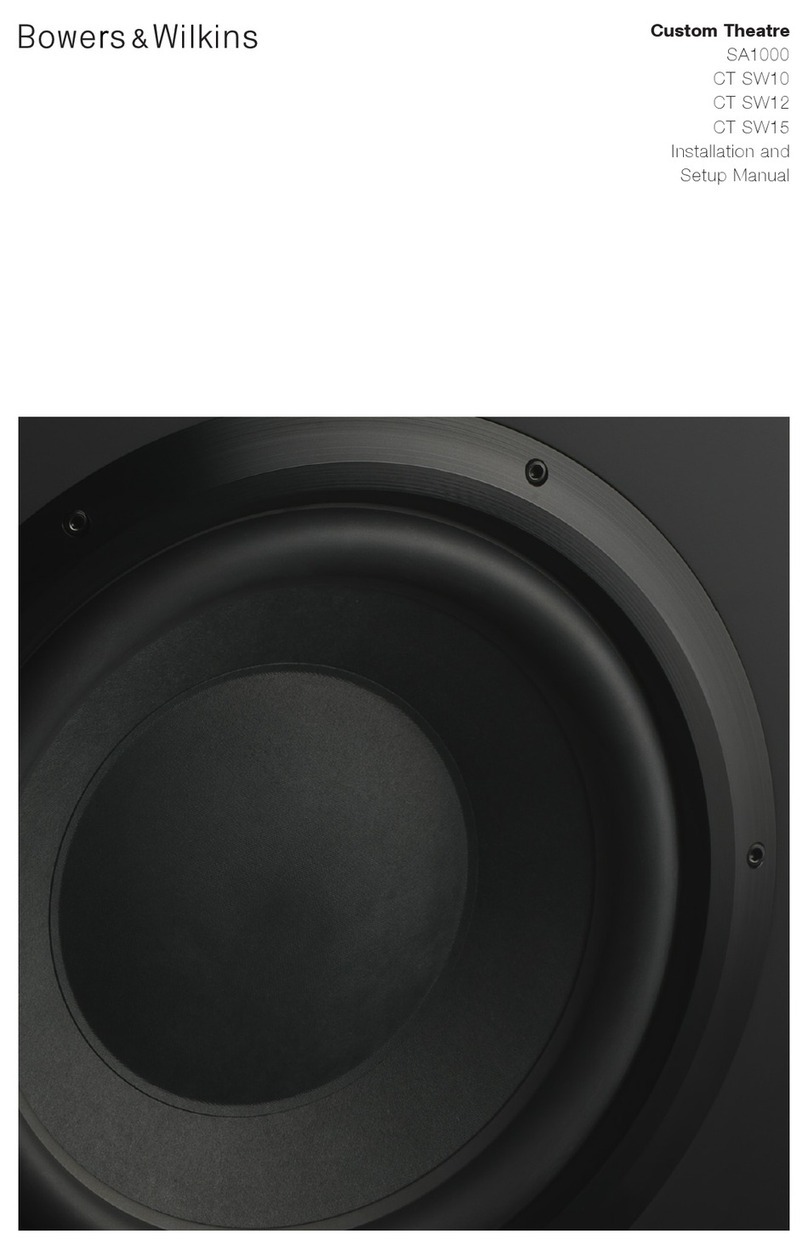 Bowers & Wilkins CT SW10 User guide