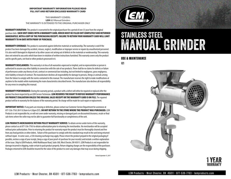 LEM 821 Use & maintenance