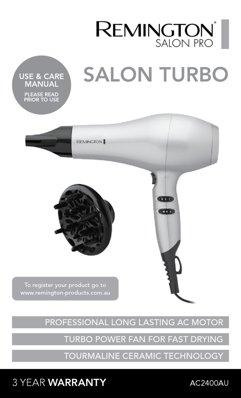 Remington SALON TURBO User manual