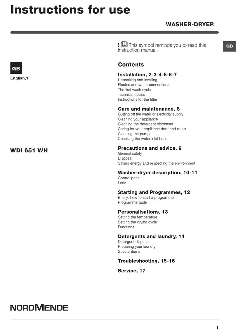 Nordmende WDI 651 WH Instructions for use