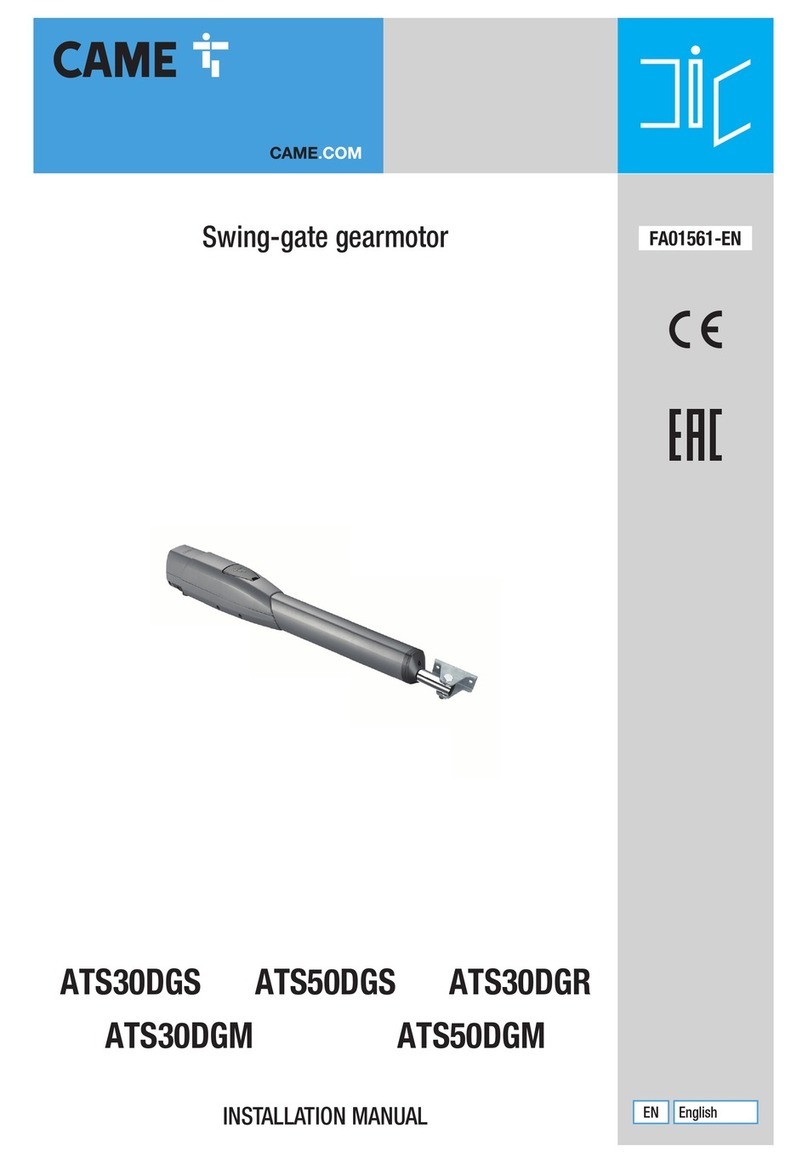 CAME ATS50DGM User manual