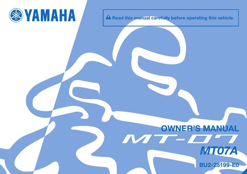 Yamaha MT-07 2016 User manual