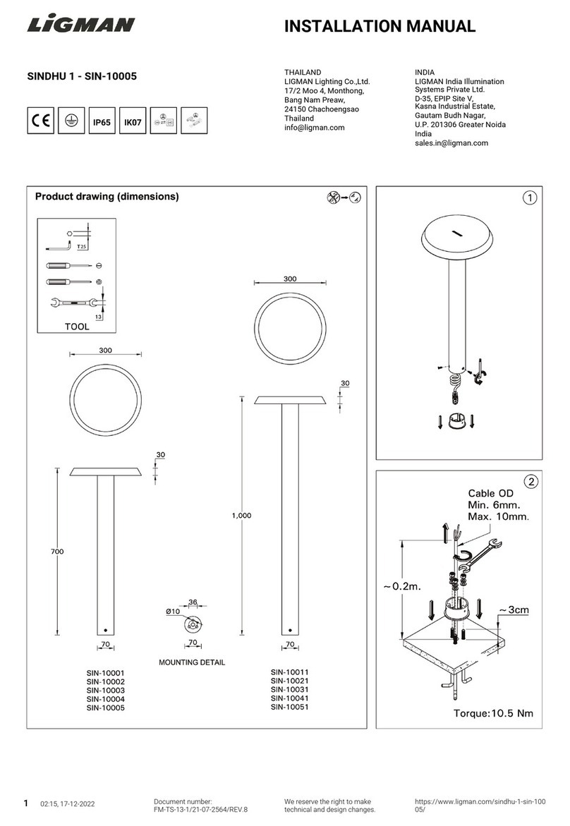 LIGMAN SIN-10005 instruction manual