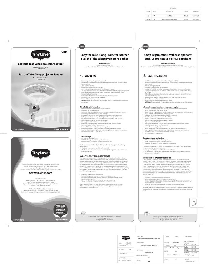 Tiny Love TO016 User manual