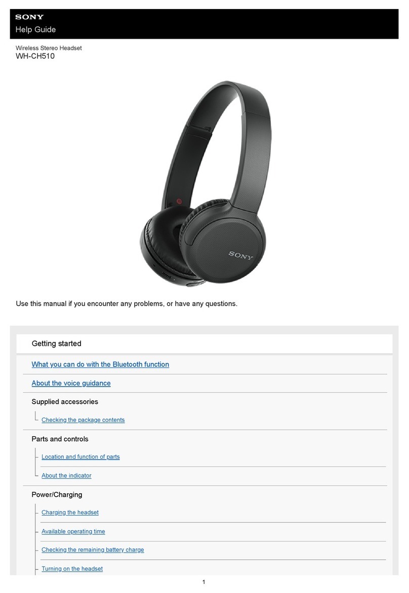 Sony WH-CH510 Help guide