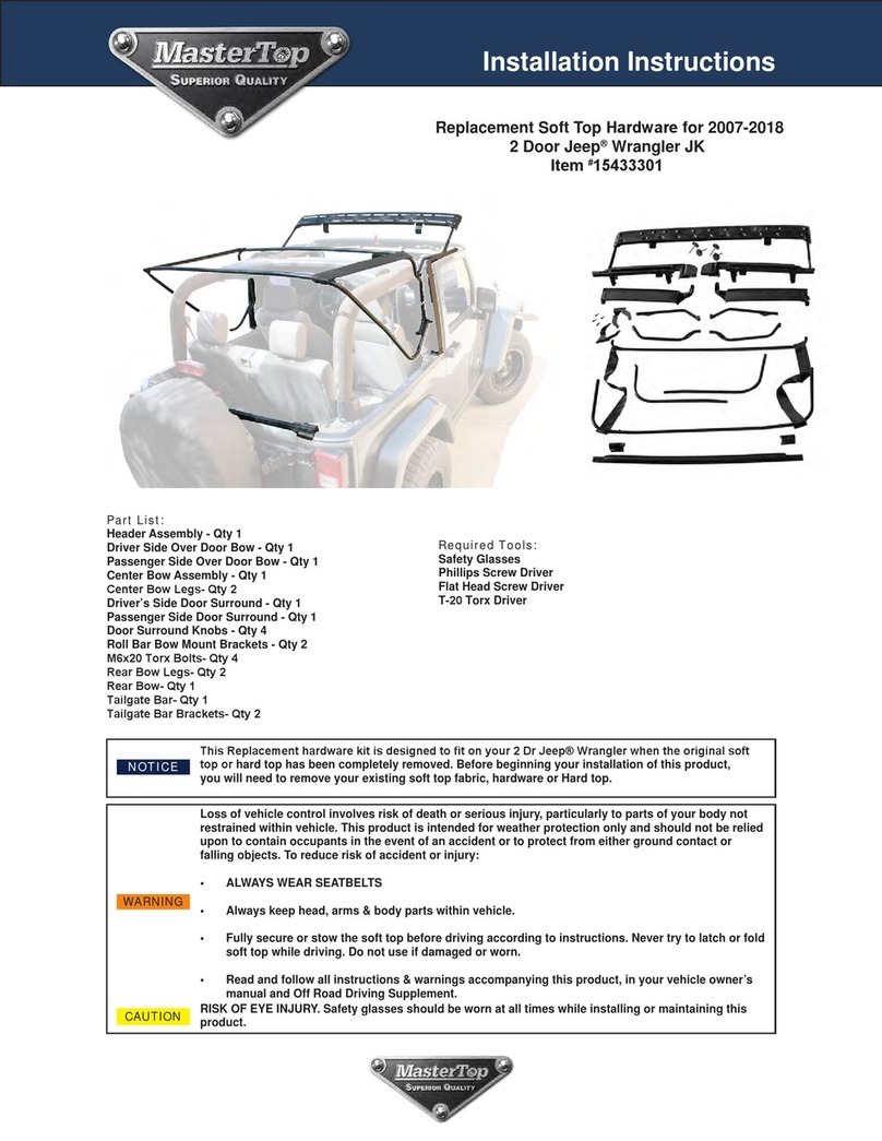 MasterTop 15433301 User manual