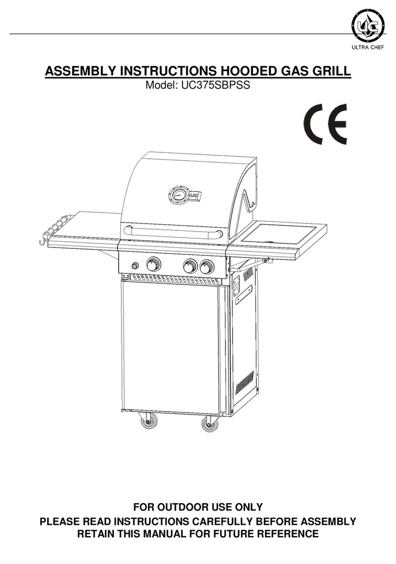 Ultra chef UC375SBPSS Assembly instructions