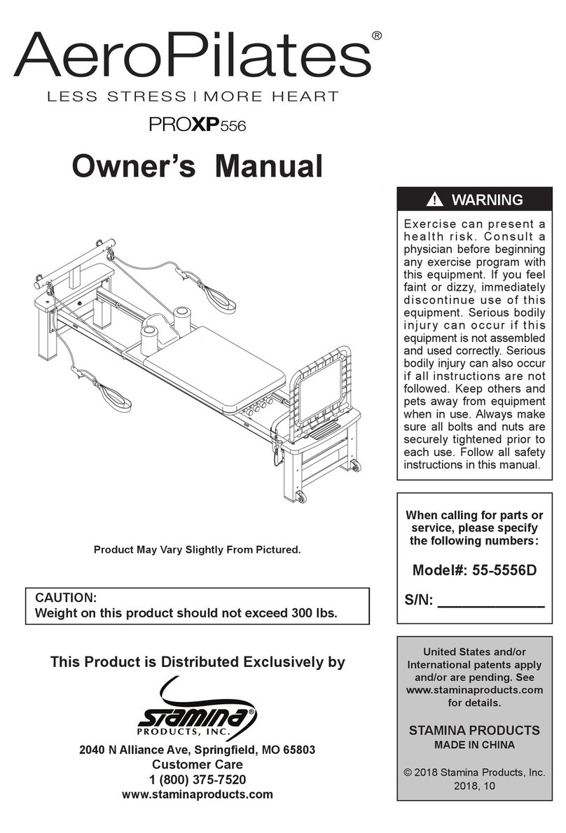 Stamina AeroPilates 55-5556D owner's manual
