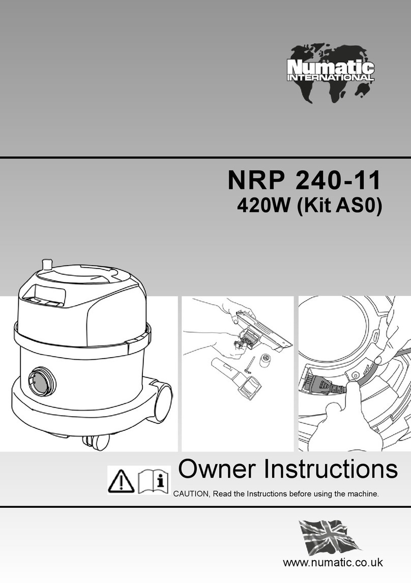 Numatic NRP 240-11 User manual