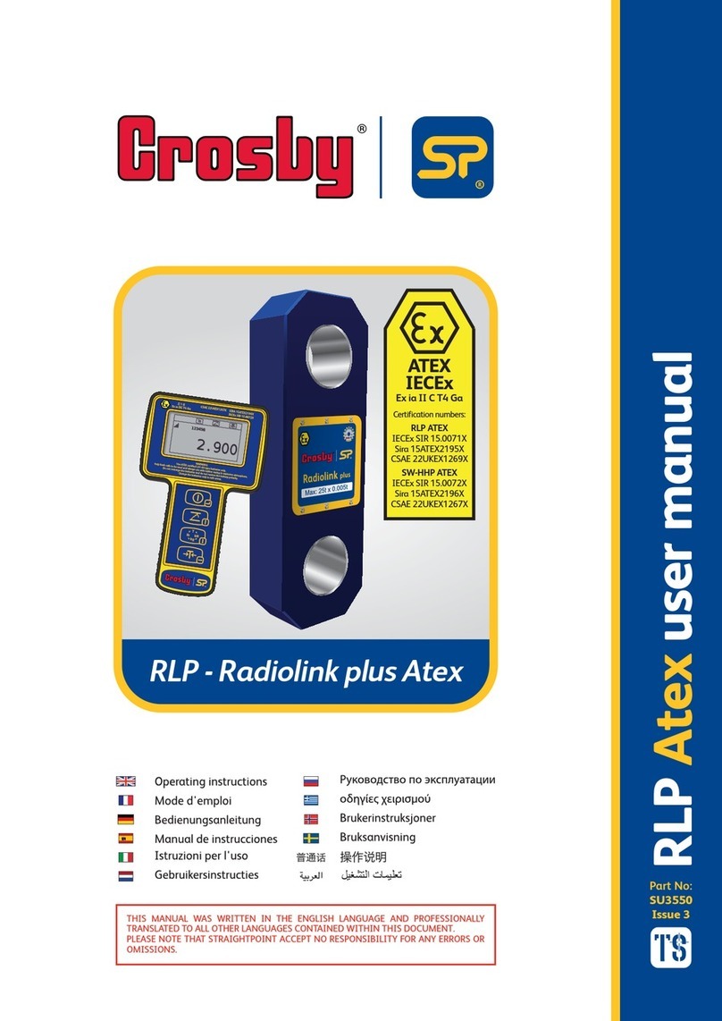 Crosby RLP Atex 15ATEX2195X operating instructions