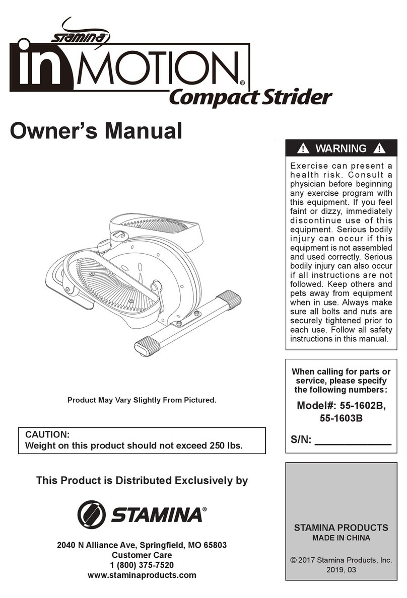 Stamina inMOTION 55-1602B User manual