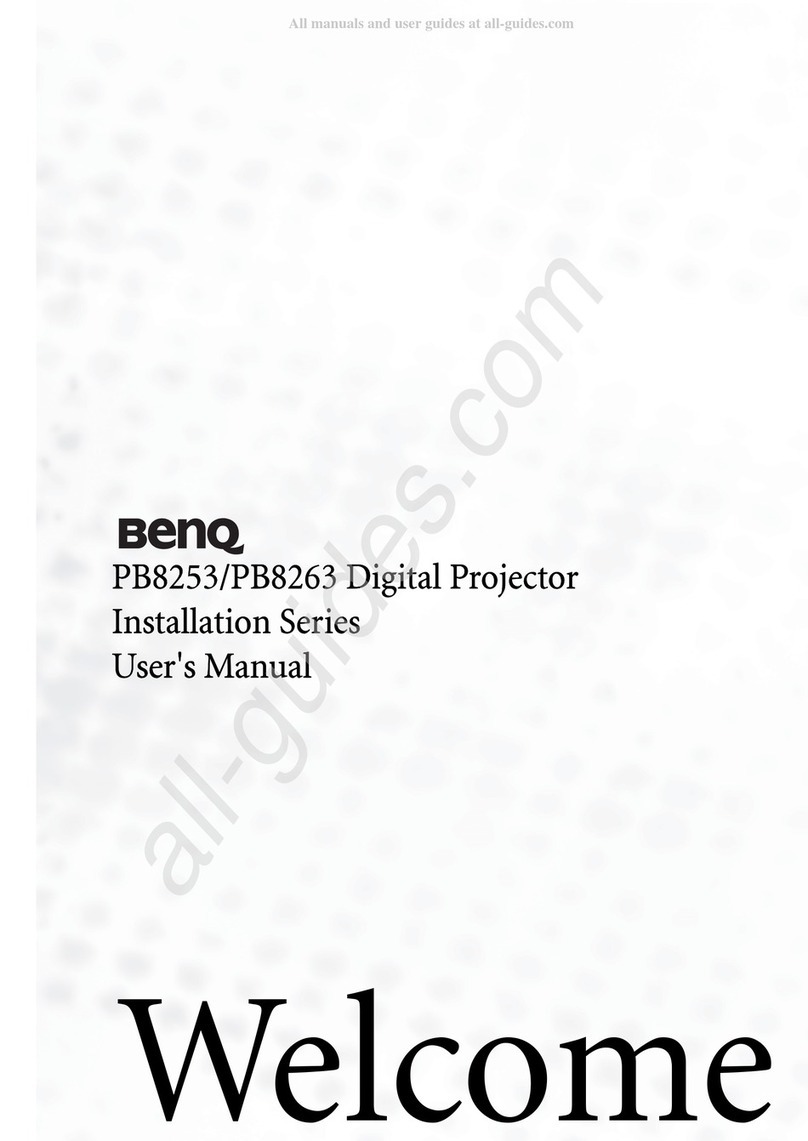 BenQ PB8263-XGA User manual