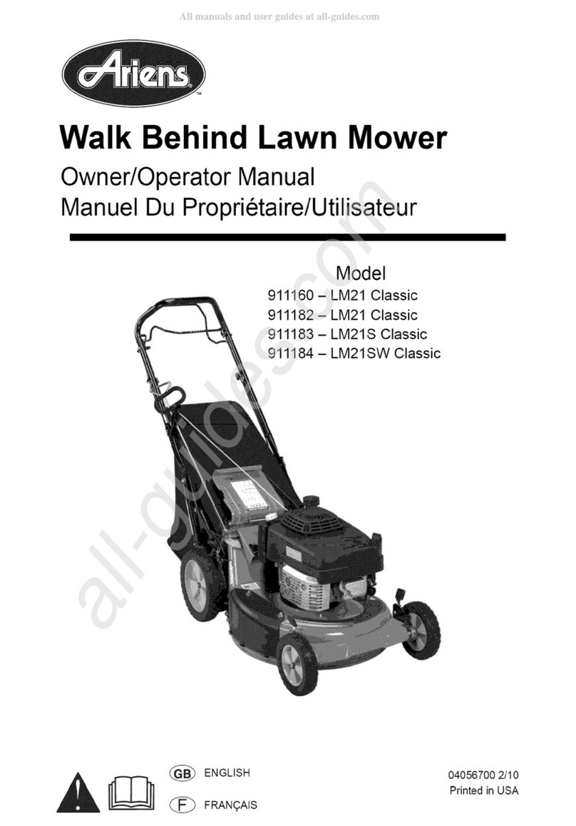 Ariens 911160 Owner's/operator's manual