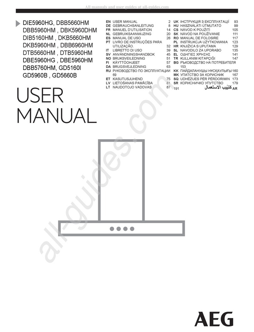 AEG DBB5960HM User manual
