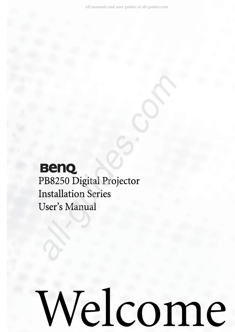 BenQ Installation Series PB8250 user manual