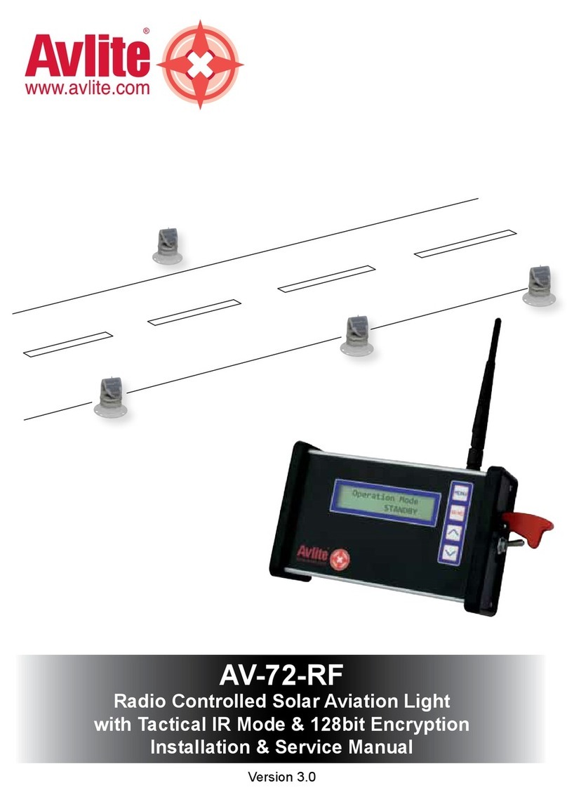 Avlite AV-72-RF Installation & service manual