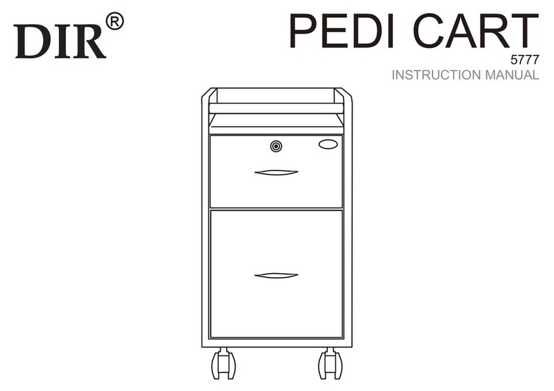 DIR PEDI CART 5777 instruction manual