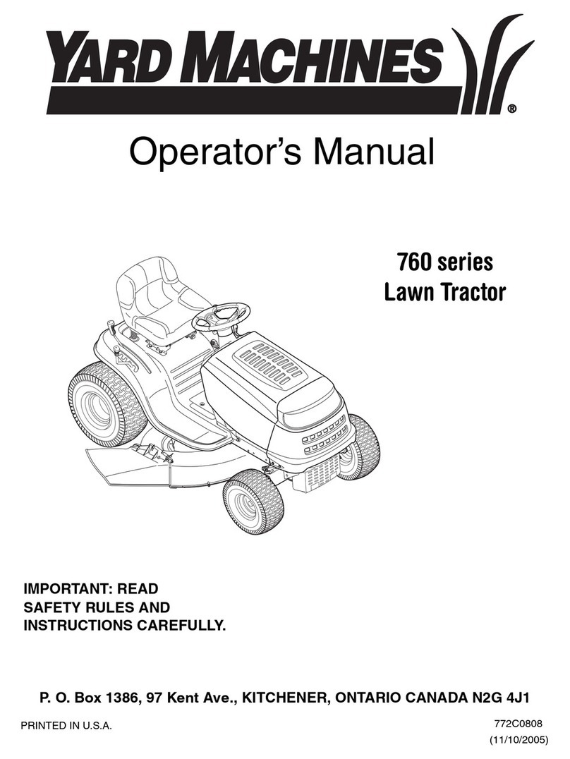 Yard Machines 760 Series Operator's manual