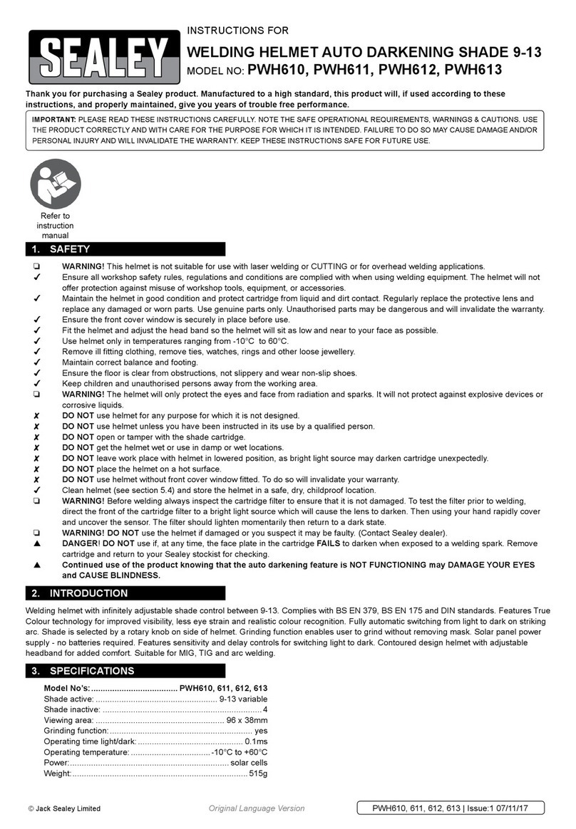 Sealey PWH610 instructions