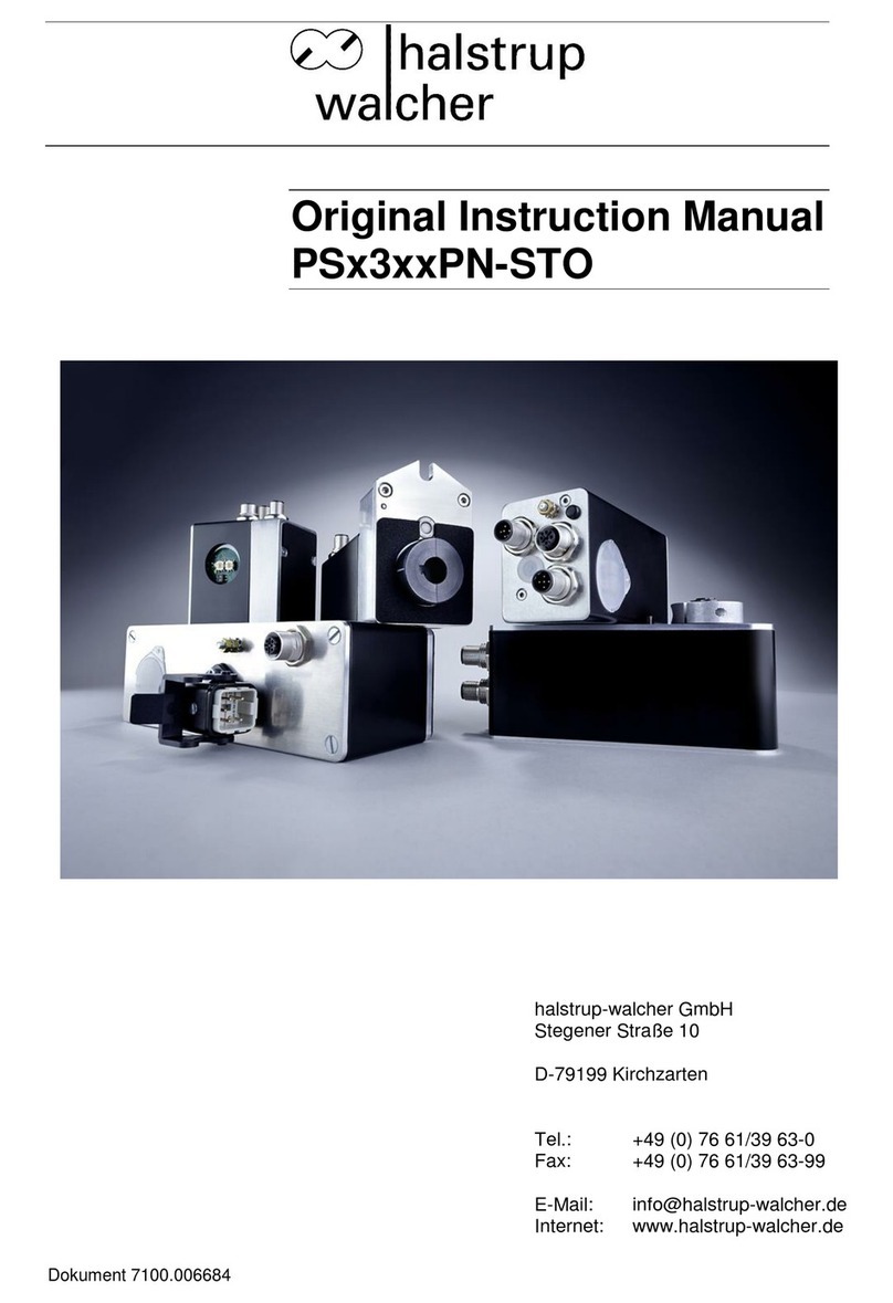 halstrup-walcher PSW 31 14 Series User guide halstrup-walcher PSW 31 14 Series User guide