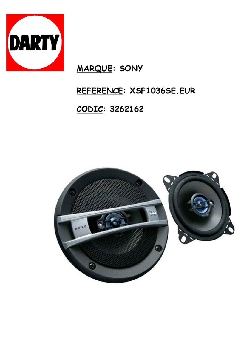 Sony XS-F6936SE instructions