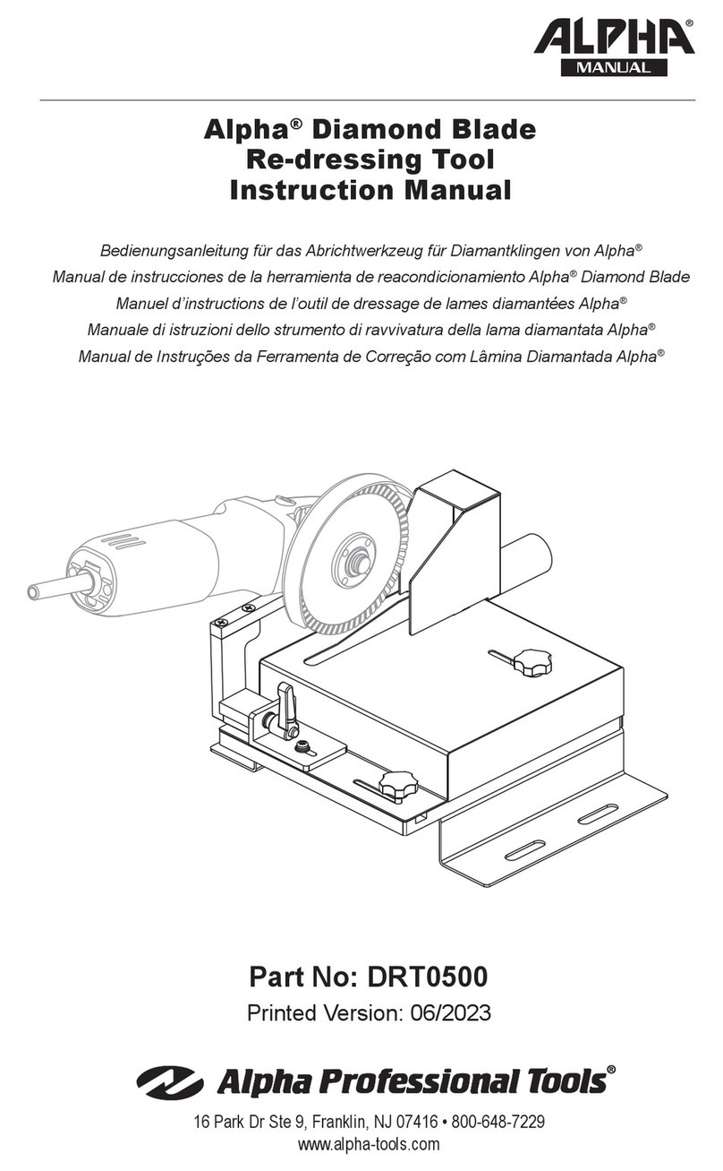 Alpha Professional Tools DRT0500 User manual