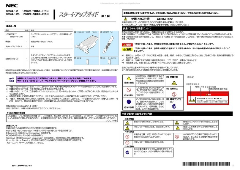 NEC N81004-153S User guide