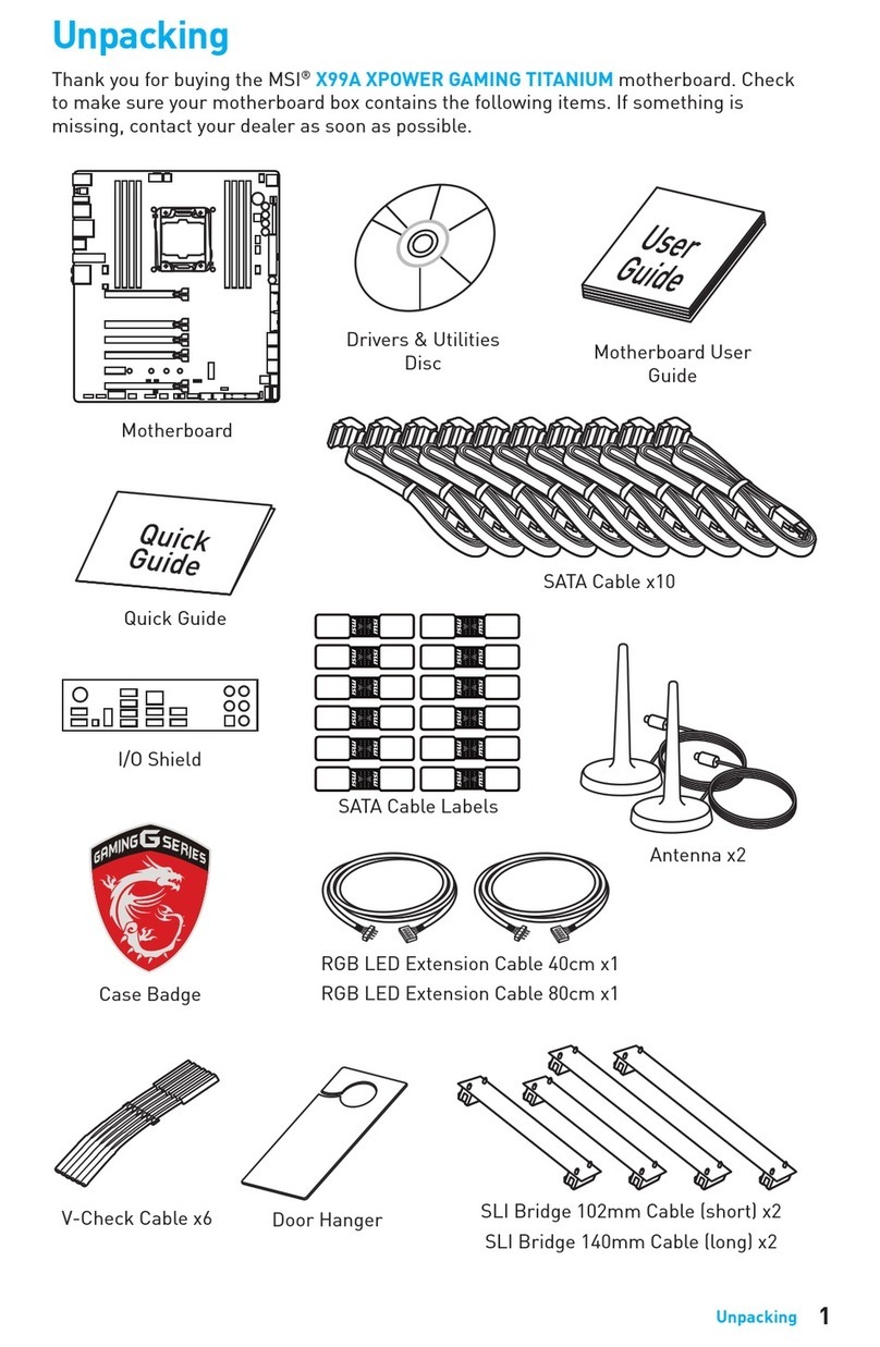 MSI XPOWER GAMING TITANIUM X99A User manual