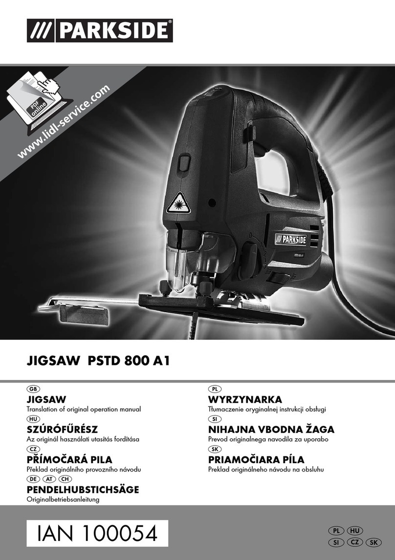 Parkside 100054 translation of original operation manual