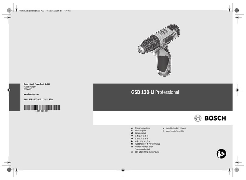 Bosch Professional GSB 120-LI Original instructions Bosch Professional GSB 120-LI Original instructions