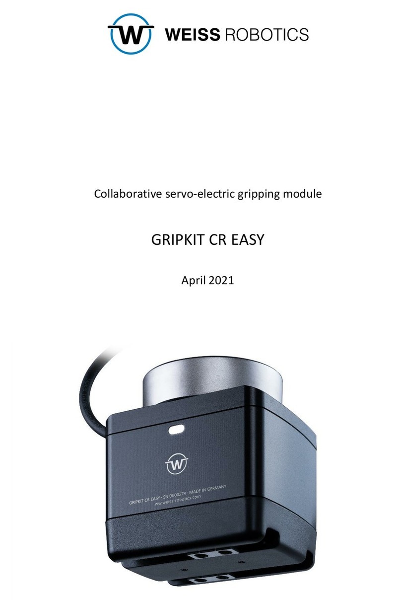 WEISS ROBOTICS GRIPKIT CR EASY User manual