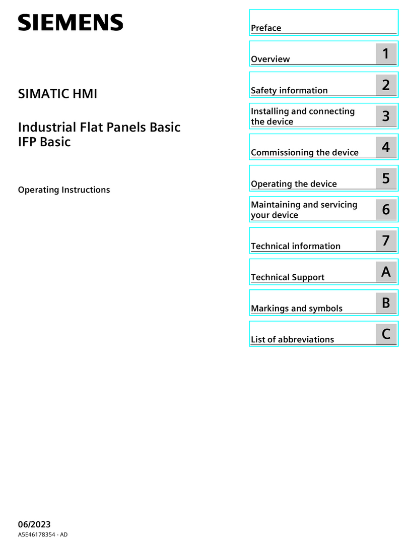Siemens SIMATIC IFP1200 Basic User manual