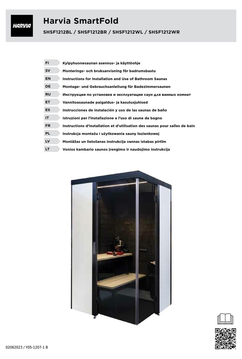 Harvia SmartFold SHSF1212BL User manual
