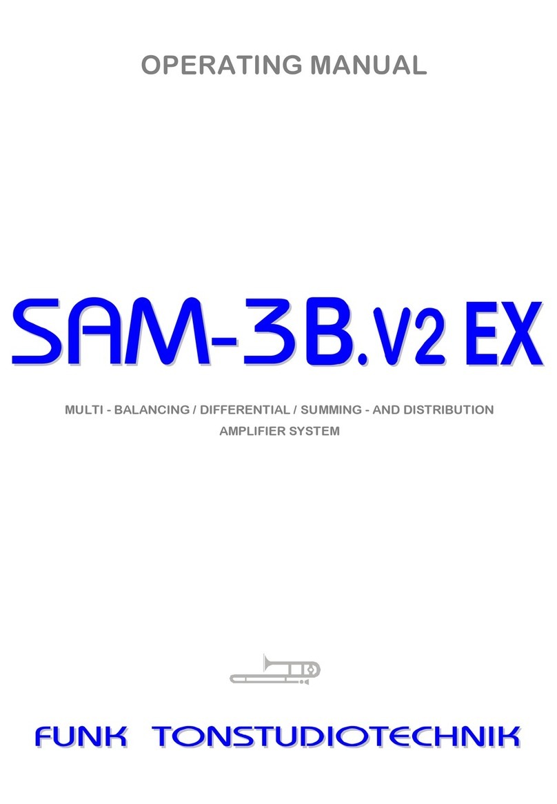 Funk Tonstudiotechnik SAM-3B.V2-EX operating manual