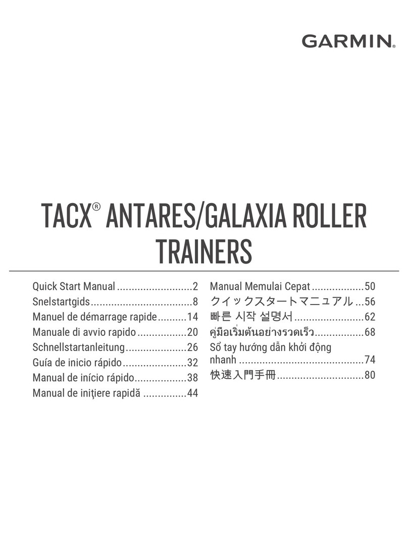 Garmin TACX ANTARES quick start guide