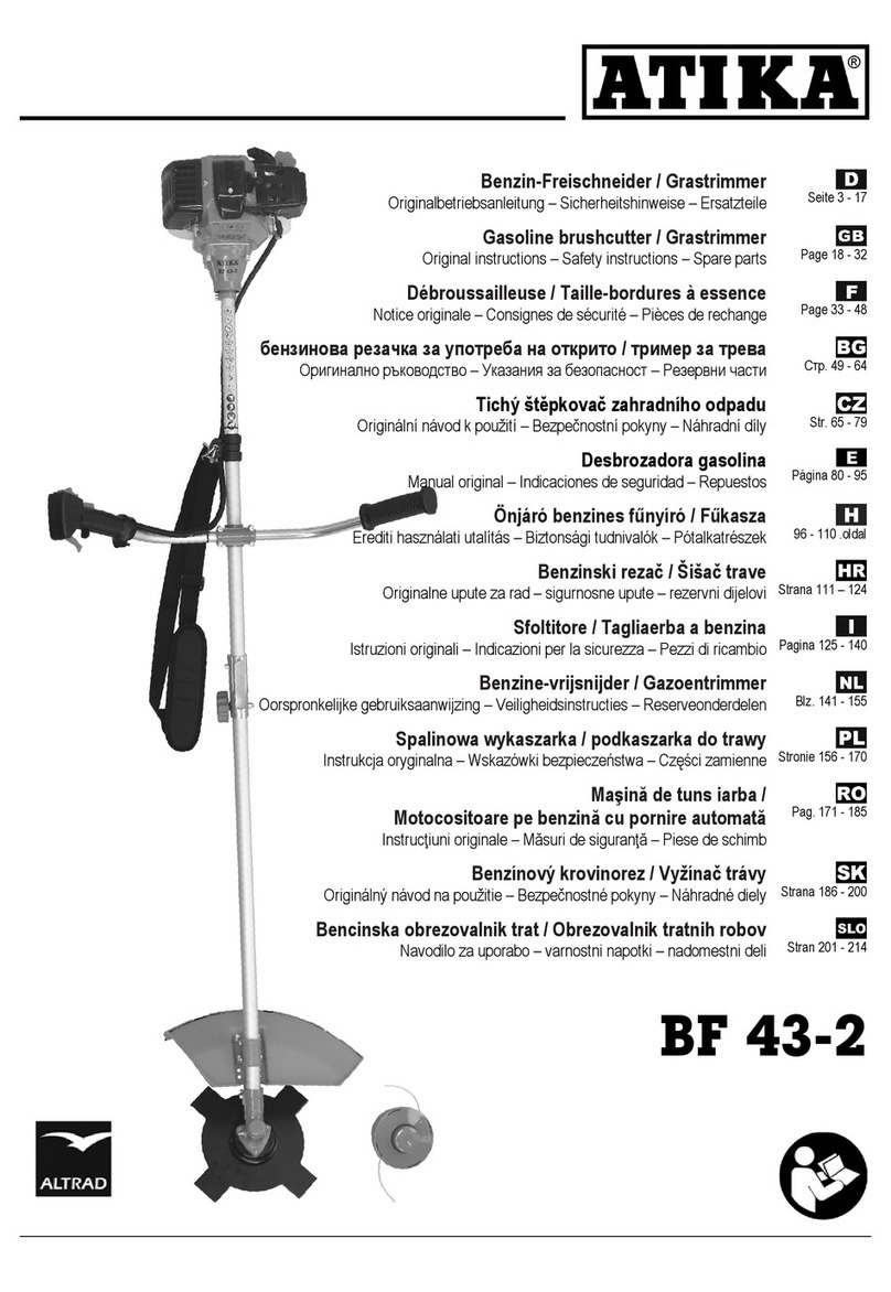 ATICA BF 43-2 Original instructions, safety instructions, spare parts