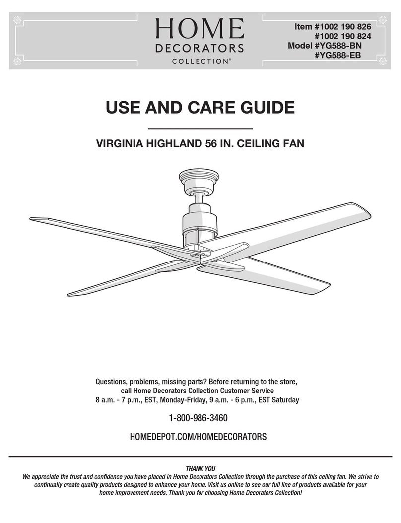 Home Decorators Collection VIRGINIA HIGHLAND YG588-BN Use and care guide Home Decorators Collection VIRGINIA HIGHLAND YG588-BN Use and care guide