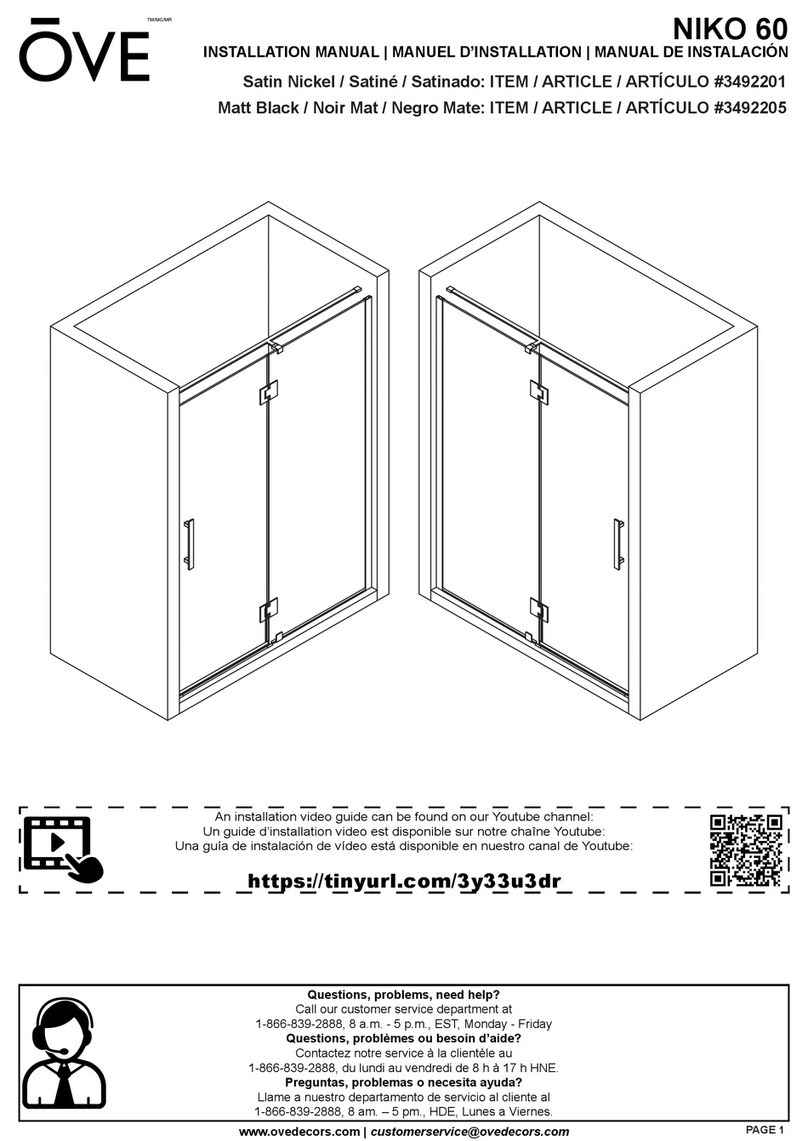 OVE NIKO 60 installation manual OVE NIKO 60 installation manual