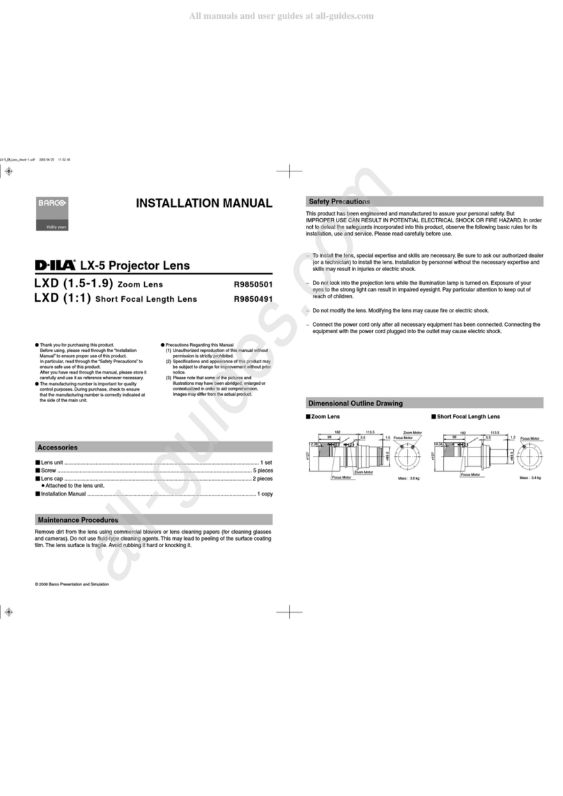 Barco D-ILA LX-5 User manual