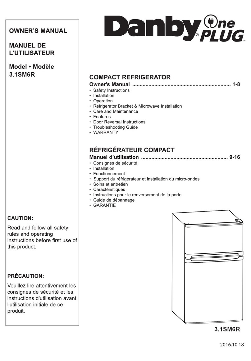 Danby One PLUG 3.1SM6R owner's manual