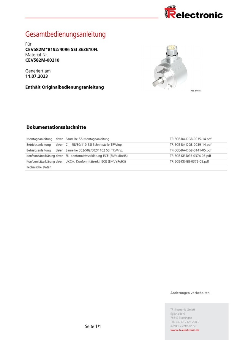 TR-Electronic 362 Series Assembly instructions