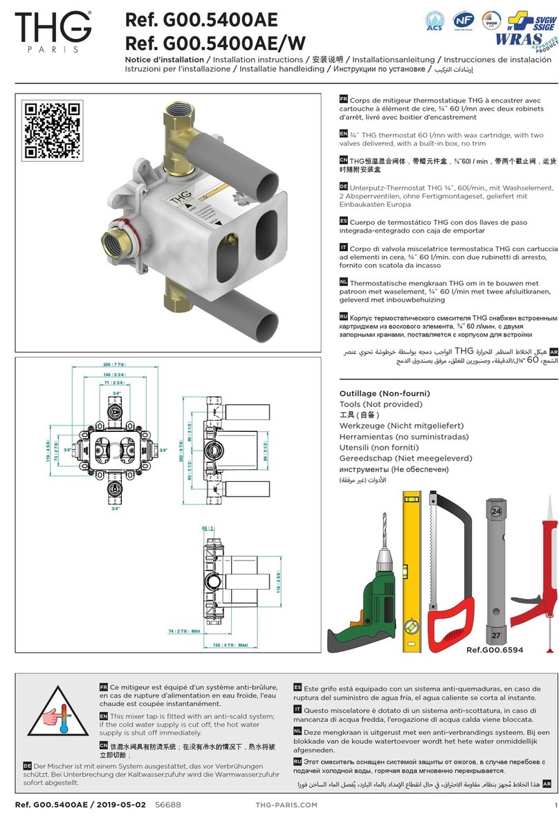 THG PARIS G00.5400AE installation instructions