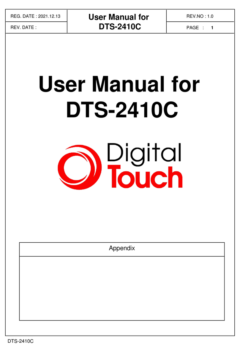 Digital Touch Systems DTS-2410C User manual