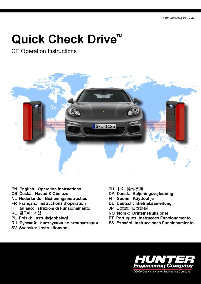 Hunter Quick Check Drive Operation instructions