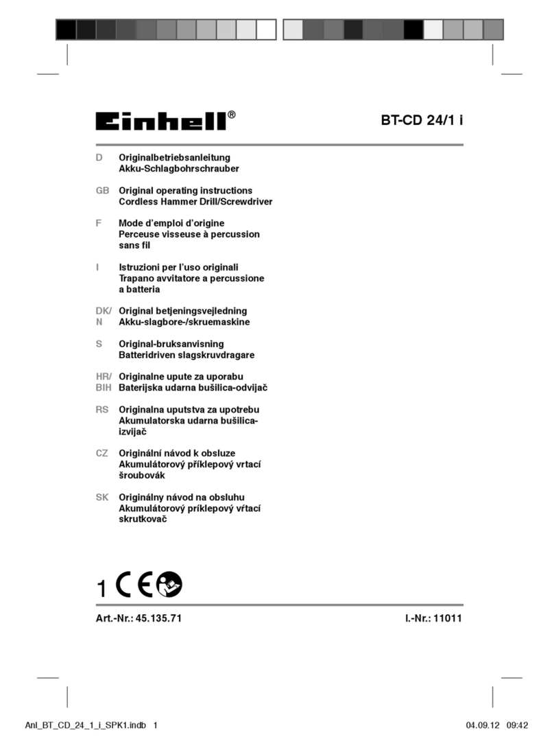 EINHELL BT-CD 24/1 i User manual