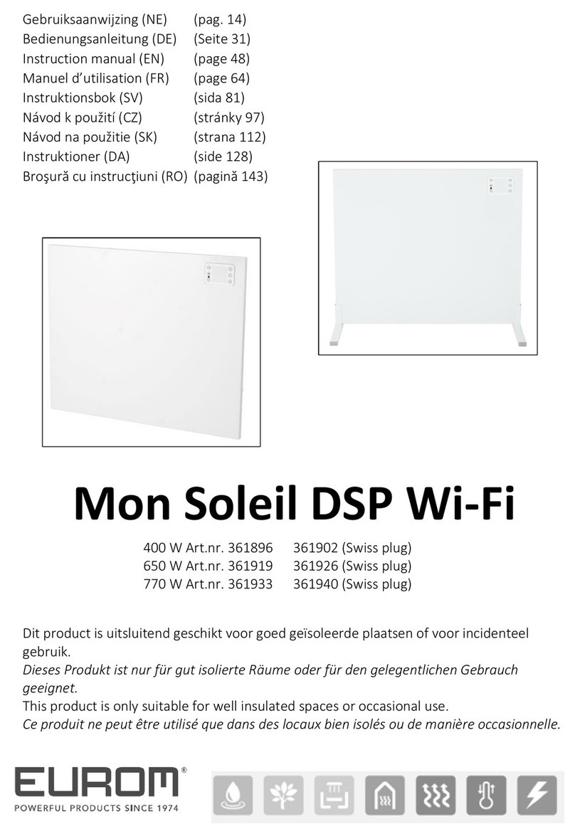 EUROM Mon Soleil DSP 650 User manual EUROM Mon Soleil DSP 650 User manual