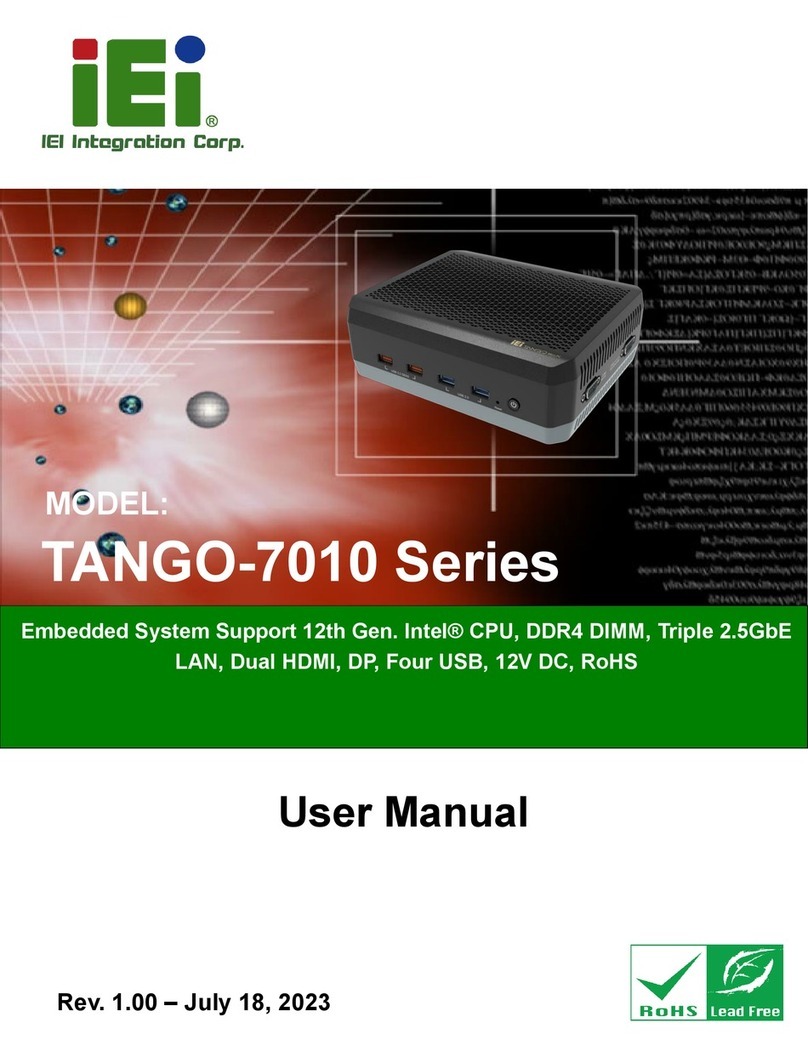 IEI Technology TANGO-7010 Series User manual