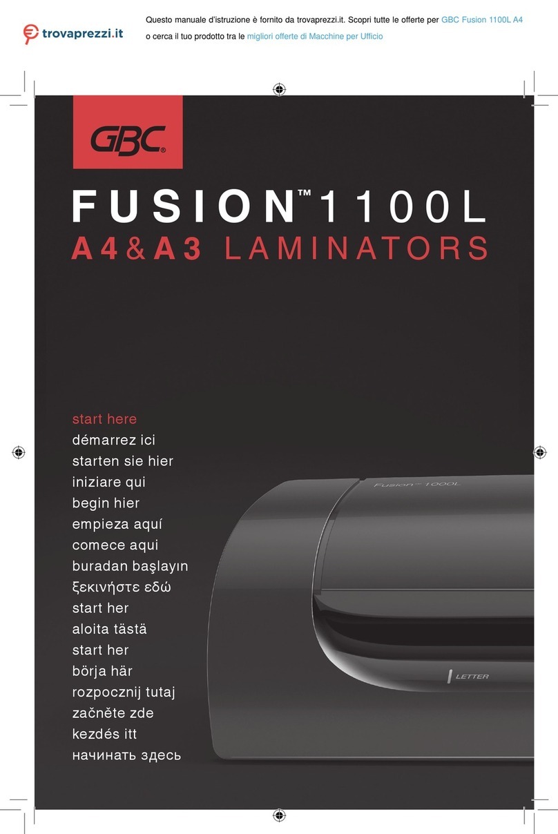 GBC fusion 1100L User manual